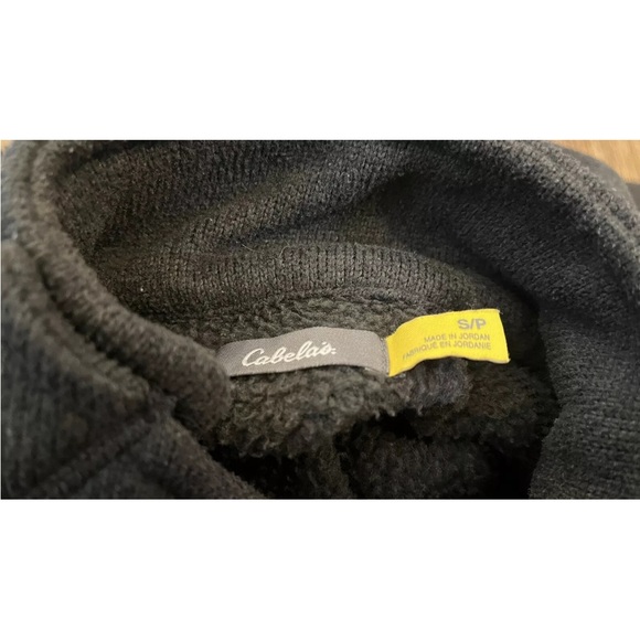 Cabelas Fleece Sweater Women’s Size Small Gray Green Long Sleeve Pullover - Picture 6 of 8